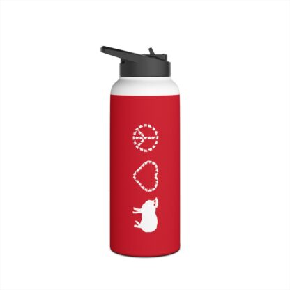 PEACE LOVE SHEEP Stainless Steel Water Bottle, Standard Lid - Image 17