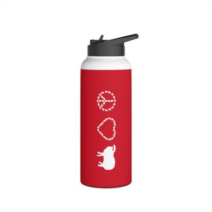 PEACE LOVE SHEEP Stainless Steel Water Bottle, Standard Lid - Image 18