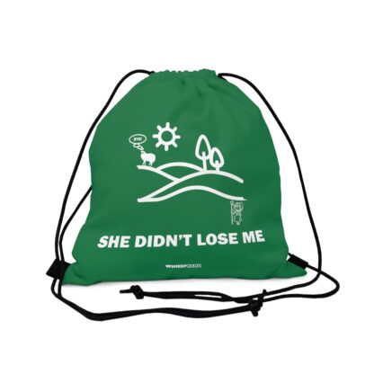 SHE DIDN'T LOSE ME Outdoor Drawstring Bag - Image 4