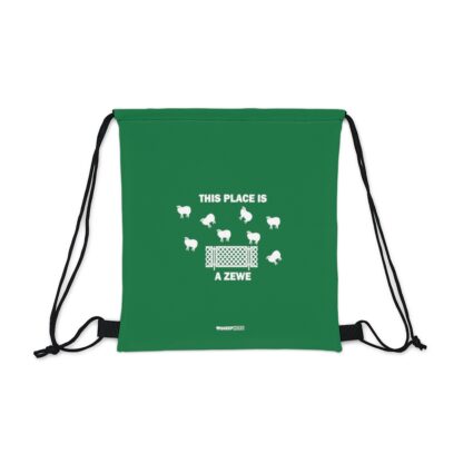 THIS PLACE IS A ZEWE Outdoor Drawstring Bag - Image 2