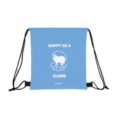 HAPPY AS A CLAMB Outdoor Drawstring Bag - Image 2