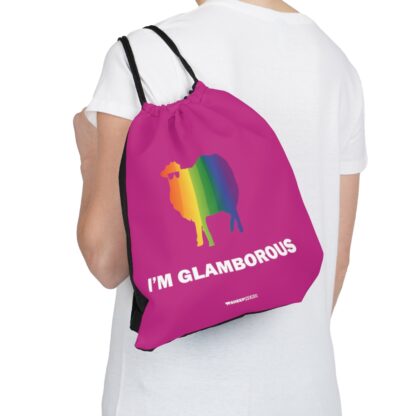 I'M GLAMBOROUS Outdoor Drawstring Bag - Image 5