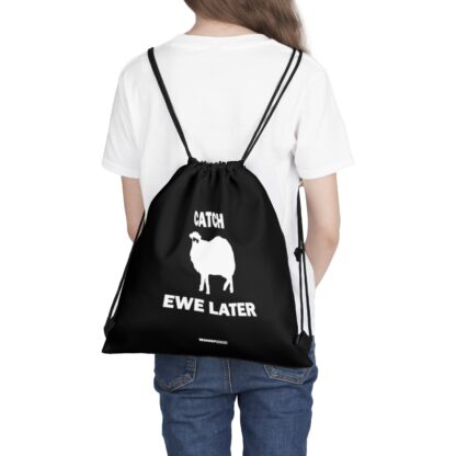 CATCH EWE LATER Outdoor Drawstring Bag - Image 5