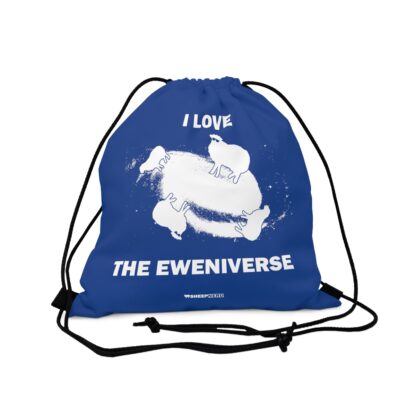 I LOVE THE EWENIVERSE Outdoor Drawstring Bag - Image 4