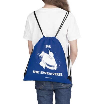 I LOVE THE EWENIVERSE Outdoor Drawstring Bag - Image 5