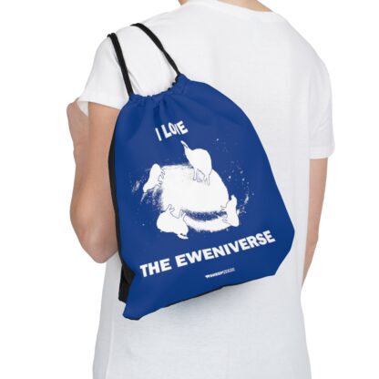 I LOVE THE EWENIVERSE Outdoor Drawstring Bag