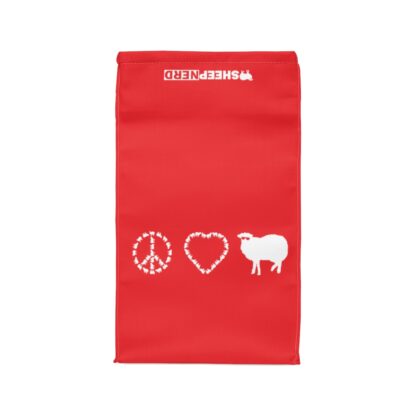 PEACE LOVE SHEEP Polyester Lunch Bag - Image 3