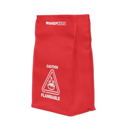 CAUTION FLAMBABLE Polyester Lunch Bag - Image 5