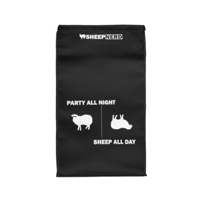 PARTY ALL NIGHT SHEEP ALL DAY Polyester Lunch Bag - Image 2