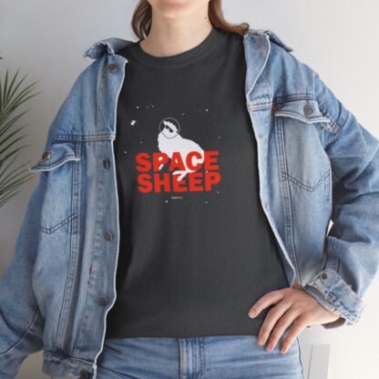 SPACE SHEEP Unisex Heavy Cotton Tee - Image 104