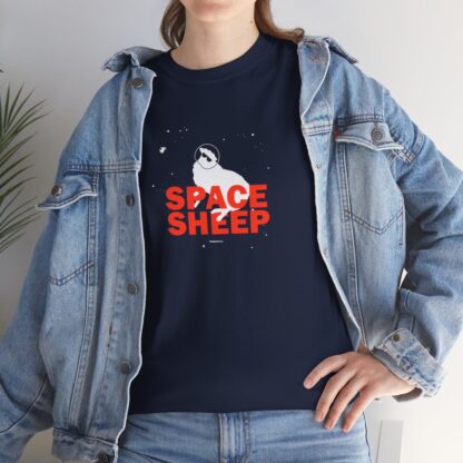 SPACE SHEEP Unisex Heavy Cotton Tee - Image 158