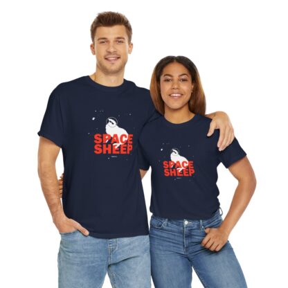 SPACE SHEEP Unisex Heavy Cotton Tee - Image 159