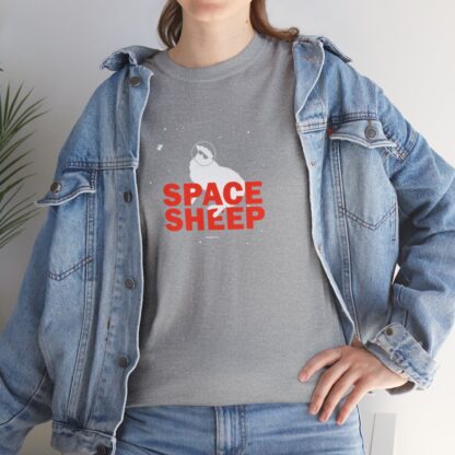 SPACE SHEEP Unisex Heavy Cotton Tee - Image 77