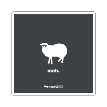 meh. Sheep Square Stickers