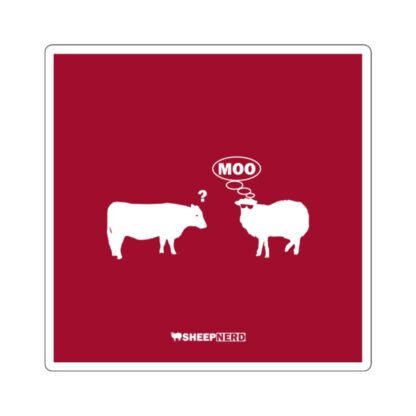 MOO Sheep Square Stickers