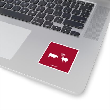 MOO Sheep Square Stickers - Image 2