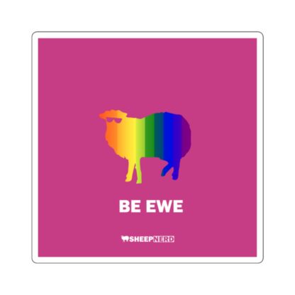 BE EWE Square Stickers