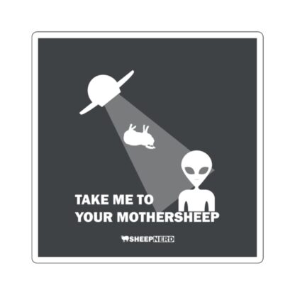 TAKE ME TO YOUR MOTHERSHEEP Square Stickers