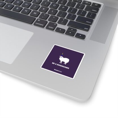 BE A EWENICORN Square Stickers - Image 2