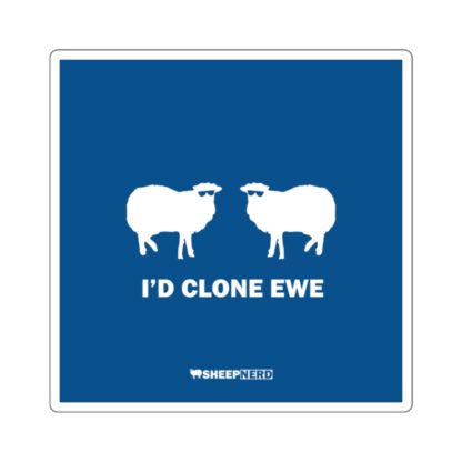 I'D CLONE EWE Square Stickers