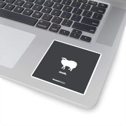 meh. Sheep Square Stickers - Image 4