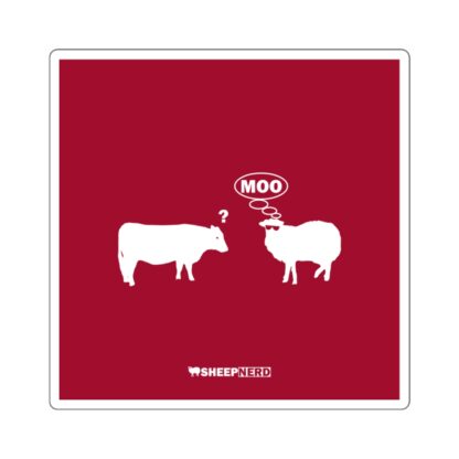 MOO Sheep Square Stickers - Image 3