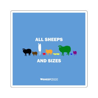 ALL SHEEPS AND SIZES Square Stickers - Image 3