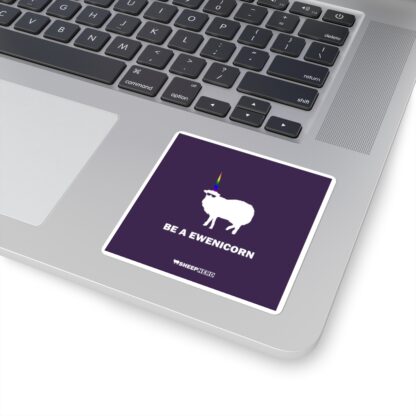 BE A EWENICORN Square Stickers - Image 4