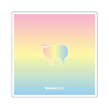 Cotton Candy Sheep Square Stickers - Image 3