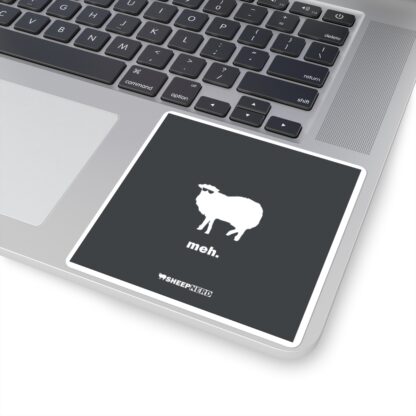 meh. Sheep Square Stickers - Image 6