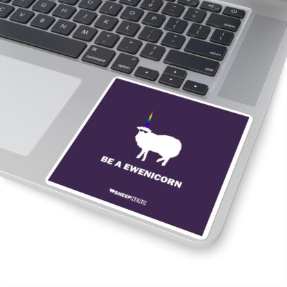 BE A EWENICORN Square Stickers - Image 6