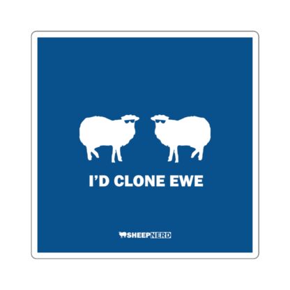 I'D CLONE EWE Square Stickers - Image 5