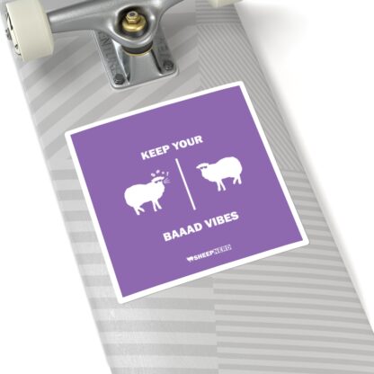 KEEP YOUR BAAAD VIBES Square Stickers - Image 8