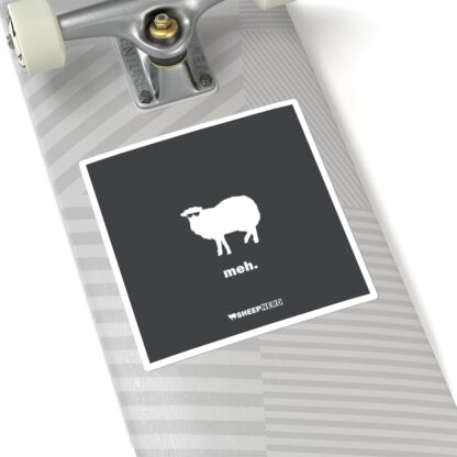 meh. Sheep Square Stickers - Image 8