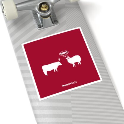 MOO Sheep Square Stickers - Image 8