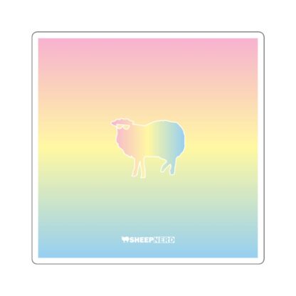 Cotton Candy Sheep Square Stickers - Image 7