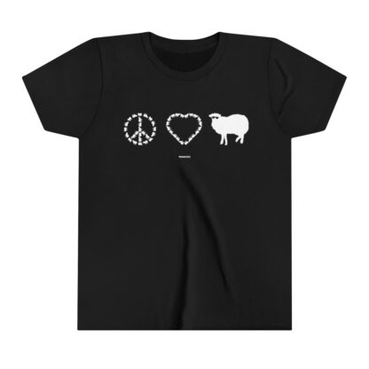 PEACE LOVE SHEEP Youth Short Sleeve Tee - Image 5