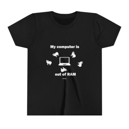 MY COMPUTER IS OUT OF RAM Youth Short Sleeve Tee