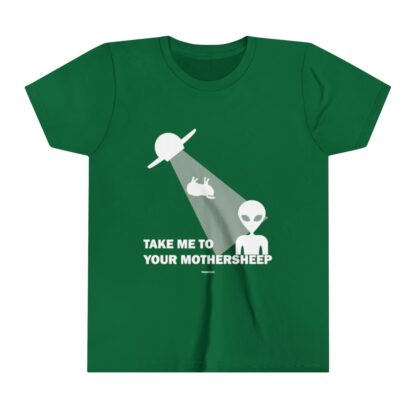 TAKE ME TO YOUR MOTHERSHEEP Youth Short Sleeve Tee - Image 9