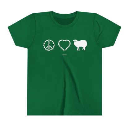 PEACE LOVE SHEEP Youth Short Sleeve Tee - Image 9