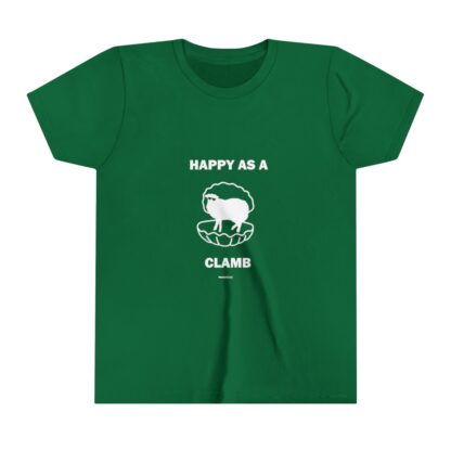 HAPPY AS A CLAMB Youth Short Sleeve Tee - Image 9