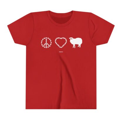 PEACE LOVE SHEEP Youth Short Sleeve Tee