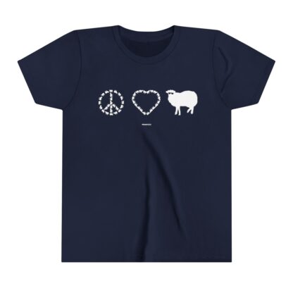 PEACE LOVE SHEEP Youth Short Sleeve Tee - Image 21