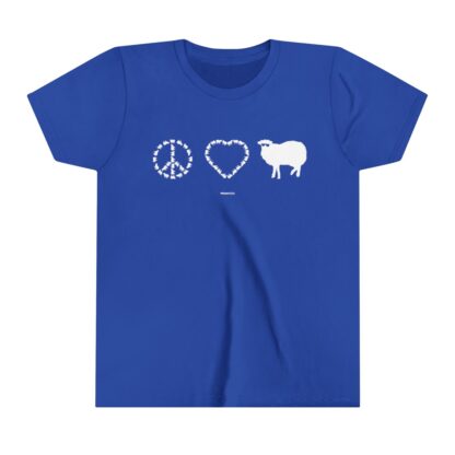 PEACE LOVE SHEEP Youth Short Sleeve Tee - Image 13