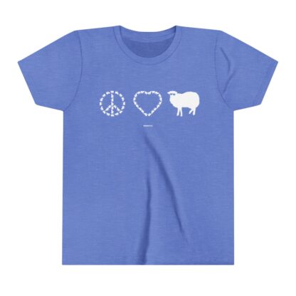 PEACE LOVE SHEEP Youth Short Sleeve Tee - Image 11