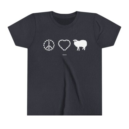 PEACE LOVE SHEEP Youth Short Sleeve Tee - Image 19