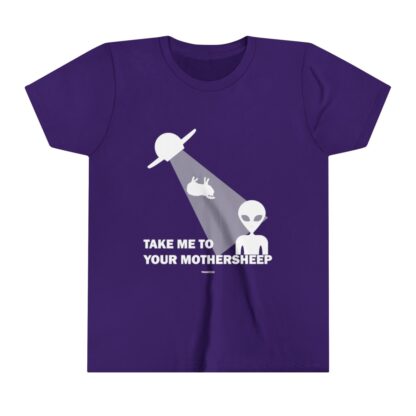 TAKE ME TO YOUR MOTHERSHEEP Youth Short Sleeve Tee - Image 21