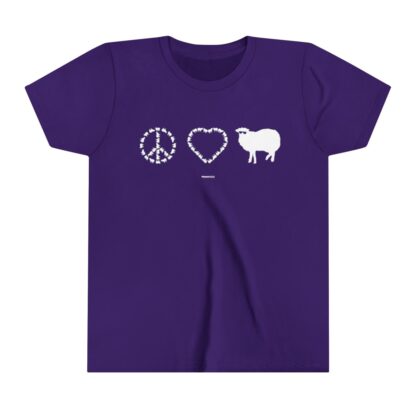 PEACE LOVE SHEEP Youth Short Sleeve Tee - Image 23