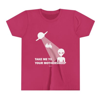 TAKE ME TO YOUR MOTHERSHEEP Youth Short Sleeve Tee - Image 23