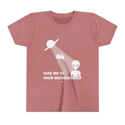 TAKE ME TO YOUR MOTHERSHEEP Youth Short Sleeve Tee - Image 3